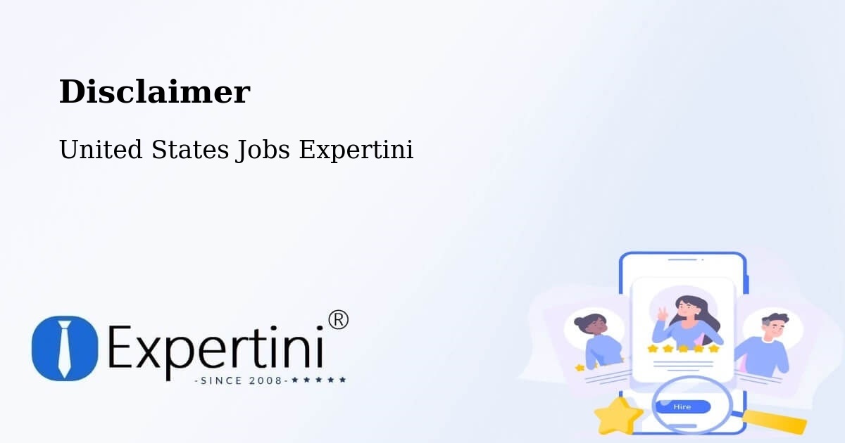 Disclaimer – Greenvale - United States Jobs Expertini